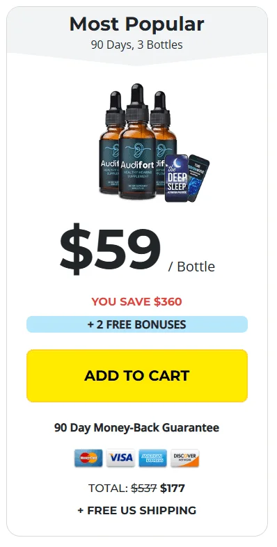 audifort three bottles pack